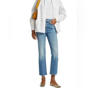 Mother denim the tripper ankle fray